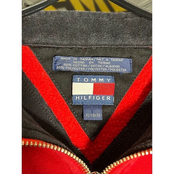 Vintage Tommy Hilfiger Jeans Quarter Zip Pullover Sweater - Picture 3 of 5